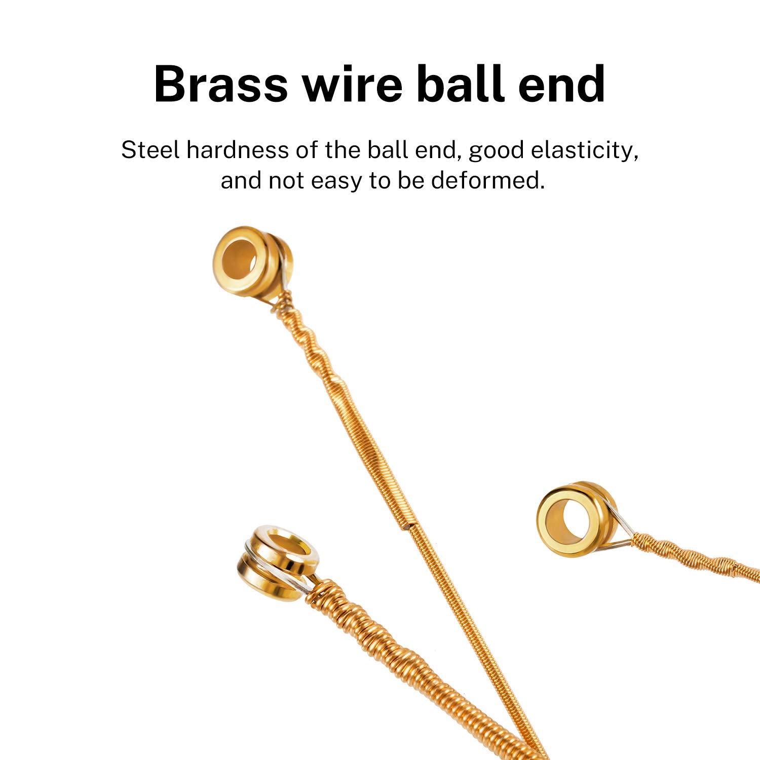 Donner Light Acoustic Guitar Strings Phosphor Bronze Coated 10 Sets of 6 Hex Steel String 11-50 DAS-20L